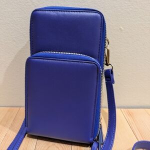 Vibrant Blue Crossbody Bag 8x5